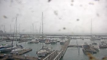 Weather camera view of Waukegan Harbor and Marina.