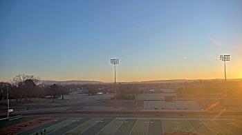 Weather camera view of Waldron HS.