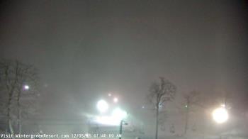 Weather camera view of Wintergreen Mtn. at 3600 ft. elev..