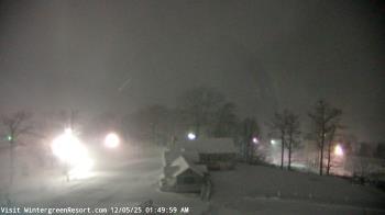Weather camera view of Wintergreen Mtn. at 3600 ft. elev..