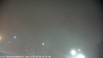 Weather camera view of Wintergreen Mtn. at 3600 ft. elev..