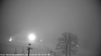 Weather camera view of Wintergreen Mtn. at 3600 ft. elev..