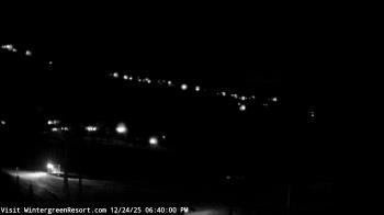 Weather camera view of Wintergreen Mtn. at 3600 ft. elev..