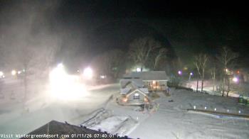 Weather camera view of Wintergreen Mtn. at 3600 ft. elev..