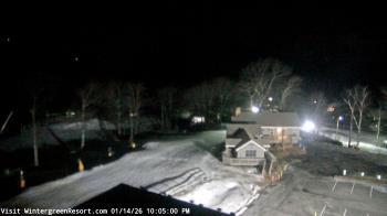 Weather camera view of Wintergreen Mtn. at 3600 ft. elev..