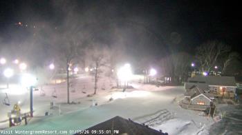 Weather camera view of Wintergreen Mtn. at 3600 ft. elev..