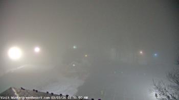 Weather camera view of Wintergreen Mtn. at 3600 ft. elev..