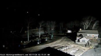 Weather camera view of Wintergreen Mtn. at 3600 ft. elev..