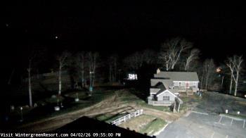 Weather camera view of Wintergreen Mtn. at 3600 ft. elev..