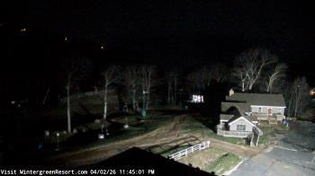 Weather camera view of Wintergreen Mtn. at 3600 ft. elev..