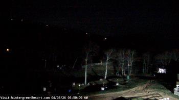 Weather camera view of Wintergreen Mtn. at 3600 ft. elev..
