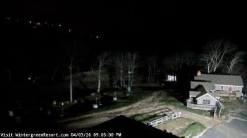 Weather camera view of Wintergreen Mtn. at 3600 ft. elev..
