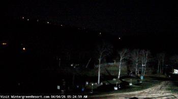 Weather camera view of Wintergreen Mtn. at 3600 ft. elev..