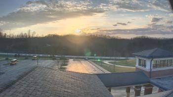 Weather camera view of Wrigley Elementary School.
