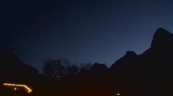 Weather camera view of Zion Canyon Village.