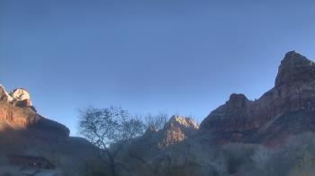 Weather camera view of Zion Canyon Village.