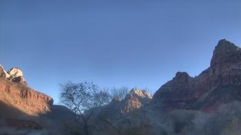 Weather camera view of Zion Canyon Village.