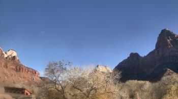 Weather camera view of Zion Canyon Village.