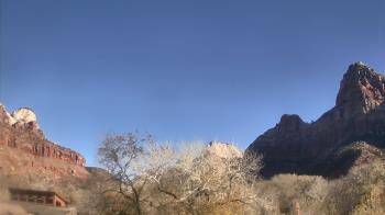 Weather camera view of Zion Canyon Village.