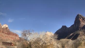 Weather camera view of Zion Canyon Village.