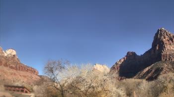 Weather camera view of Zion Canyon Village.