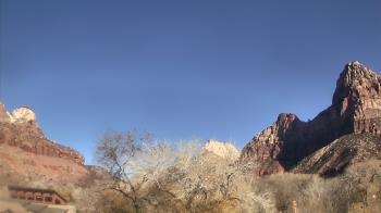 Weather camera view of Zion Canyon Village.