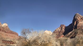 Weather camera view of Zion Canyon Village.