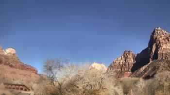 Weather camera view of Zion Canyon Village.