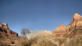 Weather camera view of Zion Canyon Village.