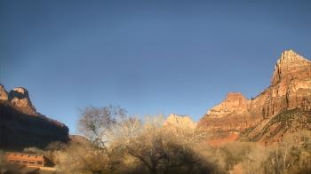 Weather camera view of Zion Canyon Village.