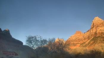 Weather camera view of Zion Canyon Village.
