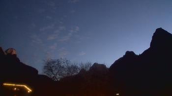 Weather camera view of Zion Canyon Village.