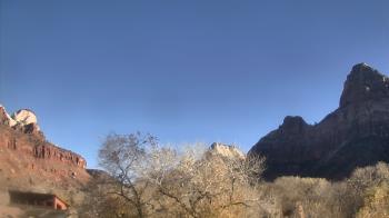 Weather camera view of Zion Canyon Village.