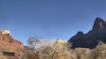 Weather camera view of Zion Canyon Village.