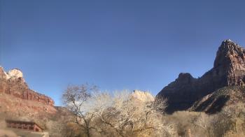 Weather camera view of Zion Canyon Village.