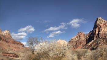 Weather camera view of Zion Canyon Village.