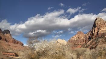 Weather camera view of Zion Canyon Village.