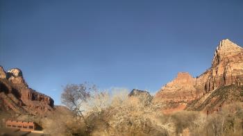 Weather camera view of Zion Canyon Village.