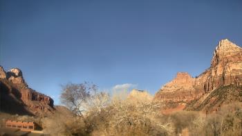 Weather camera view of Zion Canyon Village.