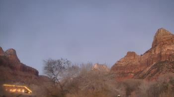 Weather camera view of Zion Canyon Village.