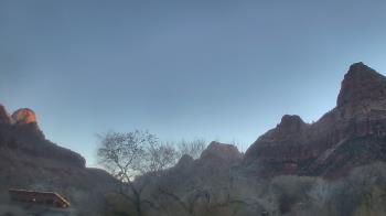 Weather camera view of Zion Canyon Village.