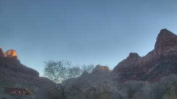Weather camera view of Zion Canyon Village.