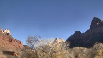 Weather camera view of Zion Canyon Village.