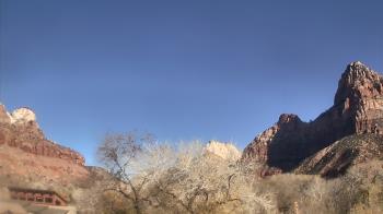 Weather camera view of Zion Canyon Village.