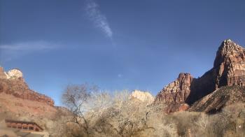 Weather camera view of Zion Canyon Village.