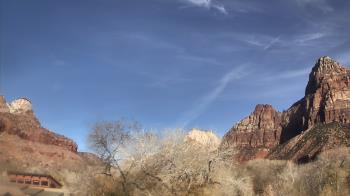 Weather camera view of Zion Canyon Village.