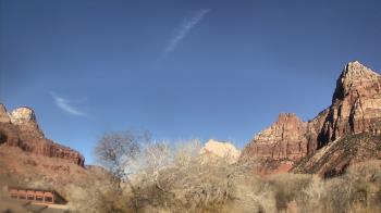 Weather camera view of Zion Canyon Village.
