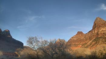 Weather camera view of Zion Canyon Village.