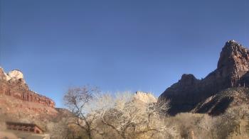 Weather camera view of Zion Canyon Village.