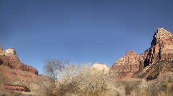 Weather camera view of Zion Canyon Village.